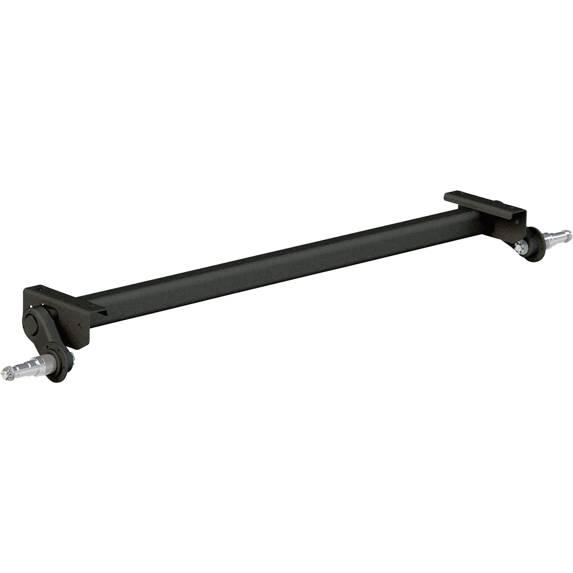 Ultra-Tow Torsion Trailer Axle with Brackets, 7000-Lb. Capacity, 1in. Above Axle Tube, 30° Down Start Angle, 87-1/2in. Hubface, 93-3/4in.L, 72in. Outside Frame